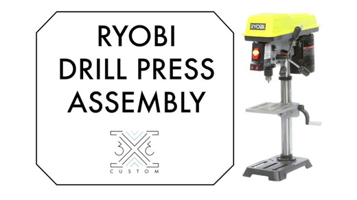 RYOBI drill press assembly