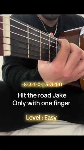 Hit the Road, Jake - Easy One Finger Guitar Tutorial