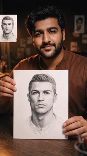 Drawing Cristiano Ronaldo 😱 | Realistic Pencil Sketch | #cristianoronaldo#drawing #ronaldo