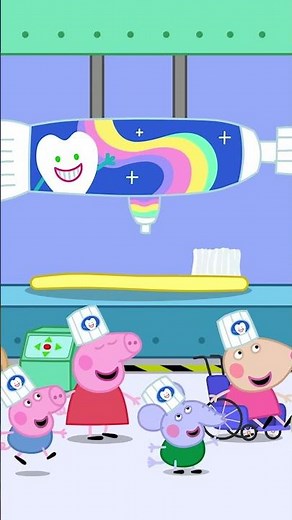 Full Toothpaste Factory Episode Now Available! #peppapig #shorts