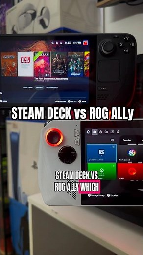 Steam Deck or ROG Ally? What Should You Buy in 2025! 🔍🎮#steamdeck #rogally #shorts #handheldgaming