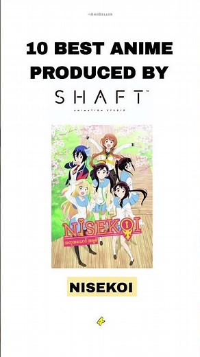 10 Best Anime produced by Shaft Studio | Anime recommandation #anime #manga #Shorts #bakemonogatari