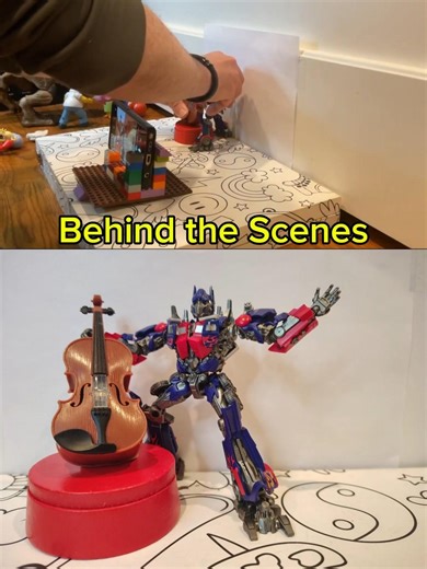 Behind the Scenes Optimus Primus ‎⁨‪@officialprimus‬ Transformers Stop Motion