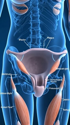 Pelvic Floor Muscle Movement Explained | 3D Medical Animation