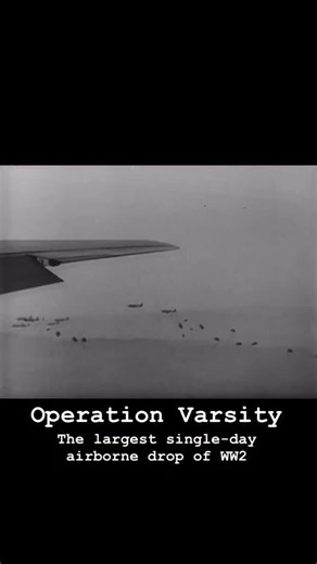 WWII Aviation Pictures & Info | Operation Varsity, 24 March 1945, the largest single-day airborne drop of the war. Douglas C-47 Skytrains of the LS Squadron sweep over... | Instagram