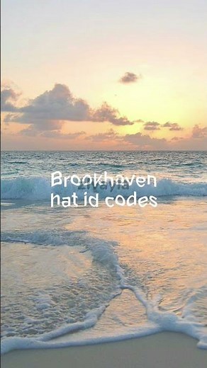 Brookhaven id codes for hats 🥰 / #edit #robloxedit #brookhaven /