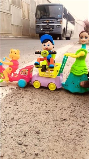 Remote Control Scooty Girl And Monkey Scooter Unboxing And Testing Short ||