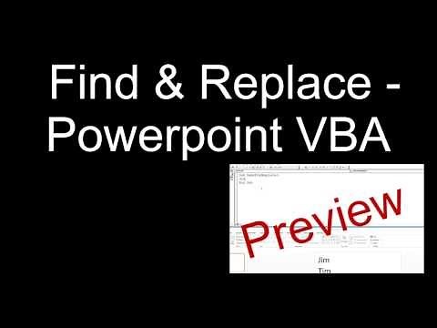 Powerpoint VBA - Find & Replace