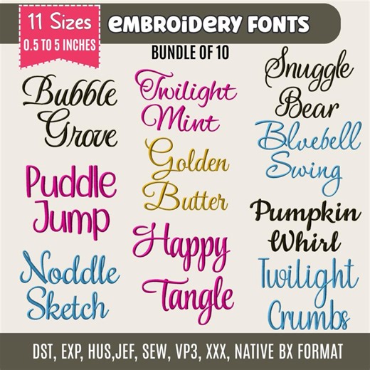 Buy BX Cursive Machine Embroidery Font Monogram Script Alphabet Satin Stitch Font PES DST Jef Hus Boho Signature Font 11 Sizes, Instant Download Online in India - Etsy