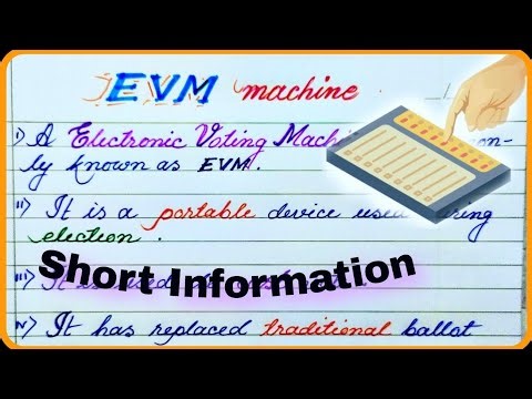 Electronic Voting Machines EVM essay/essay on EVM machine | evm voting machine kya hai/EVM machine