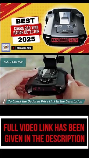 Cobra RAD 700i Best Radar Detector Of 2025