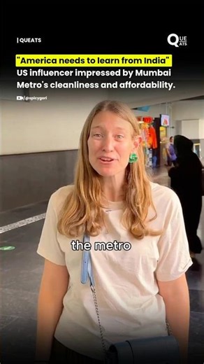 American Woman Shocked by Mumbai Metro 🇮🇳 | "Cleaner Than New York!" 🇺🇸