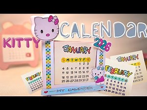 How to Make a DIY Calendar | Cute Desk Calendar | 2026 Calendar making #diycalendar #handmade #craft
