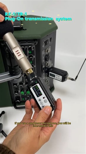 Acemic Audio on Instagram: "ACEMIC RX-1/TR-1 System： How to Make Any Condenser Microphone Wireless Upgrade your wired condenser microphone to wireless with the ACEMIC RX-1/TR-1 Plug-on transmission system. It features built-in 15V/48V phantom power, making it perfect for professional studio mics and interview setups. Plug and play, ultra-low latency, and professional-grade sound quality. Looking for a way to cut the cord without losing sound quality? In this video, we dive deep into the ACEMIC R