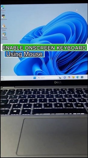 How to Open On-Screen Keyboard Using Mouse #shorts