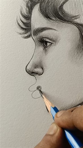 Wow 😍💯 easy trick for lip #art #artist #drawing | Abhishek Art
