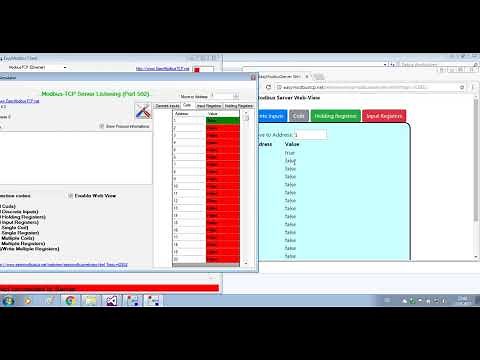 Show Modbus Values in a Browser using EasyModbusServer WebView