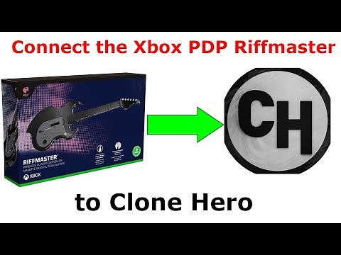 How to Connect the "Xbox" PDP Riffmaster to Clone Hero! *OLD TUTORIAL, READ DESC*