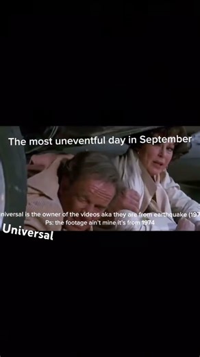 The most uneventful day in September #Earthquake(1974) YouTube pls don’t take this down this down