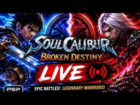 Soulcalibur Broken Destiny LIVE Gameplay | Epic Battles & Classic PSP Action ⚔️