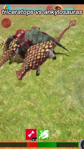 triceratops vs ankylosauras || The Cursed Dinosaur Isle Mobile Gameplay