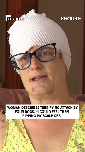 'They started pulling me apart' | In a story you'll only see on KHOU 11, a Katy woman describes the terror of being attacked by four dogs. Full story: https://www.khou.com/article/news/crime/neighbors-rescue-katy-texas-woman-pit-bull-attack/285-e54e9040-4b31-4c61-881f-f1314f8e9407?utm_medium=social&utm_source=facebook_KHOU_11_News | KHOU 11 News