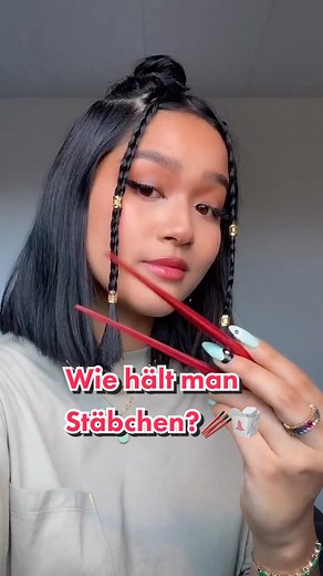 Wie hält man Stäbchen richtig?