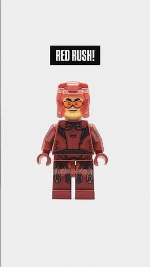LEGO RED RUSH Minifigure from Invincible S3 Tutorial! #shorts
