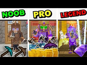NOOB vs PRO vs LEGEND Trading In Skyblock! Blockman Go