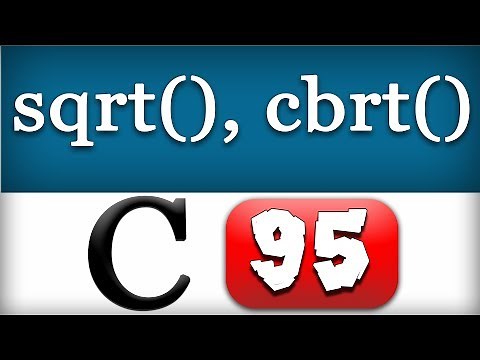sqrt and cbrt Functions in C Programming Language Video Tutorial