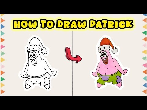 How to Draw Patrick Star from SpongeBob SquarePants – Easy Art