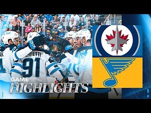 St. Louis Blues vs. Winnipeg Jets - Game Highlights