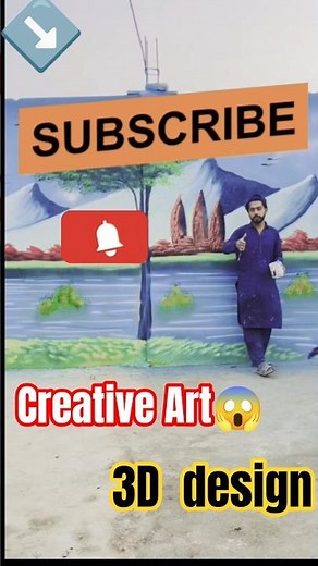 Amzing 3D Wall Painting Ideas for Outdoor Spaces""transform Your Outdoor Wall with 3D #shorts #diy