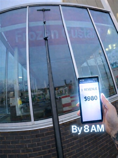 How We Earned $980 by 8 AM Cleaning Storefront Windows