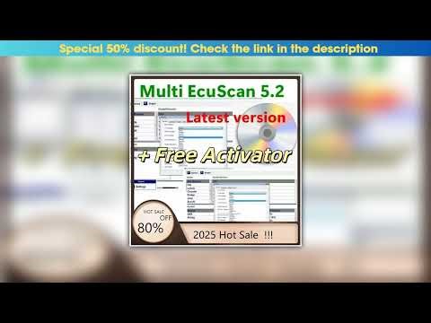 Unboxing Newest for Multiecuscan V5.2 Registered Unlimited Keygen for Fiat Scanner Multi Ecu Scan W