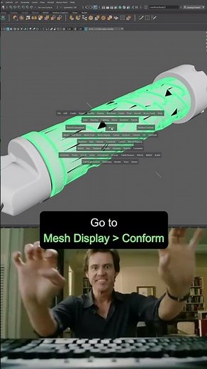 Fix Flipped Normals in Maya Instantly | Mesh Display Conform Tutorial
