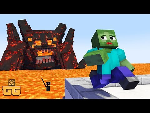 FLOOR IS LAVA Challenge - Minecraft Animation