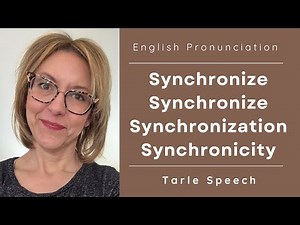 Syllable Stress: The Synchronize Family | Noun, Verb, & Adjective Patterns in American English 🇺🇸