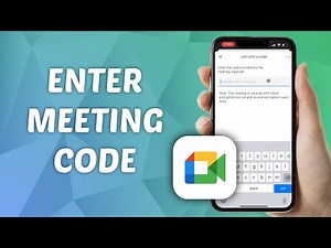 How to Enter Meeting Code in Google Meet