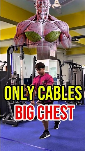 Flat Chest? 3 Cable Exercises to Hit Upper, Mid, and Lower Chest! (No Bench) #chest #workouttips