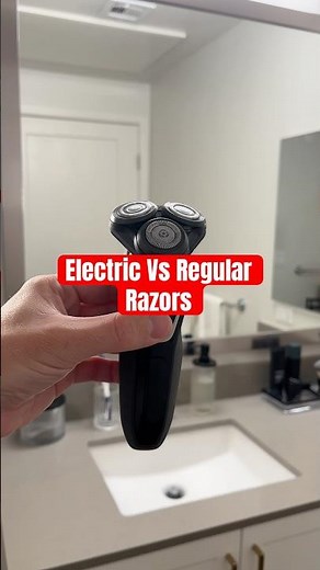 Electric Vs. Regular Razors 🪒 #shaving