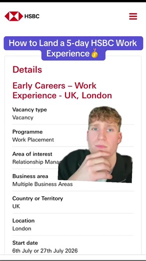 Apply Now for HSBC Work Experience Opportunities!
