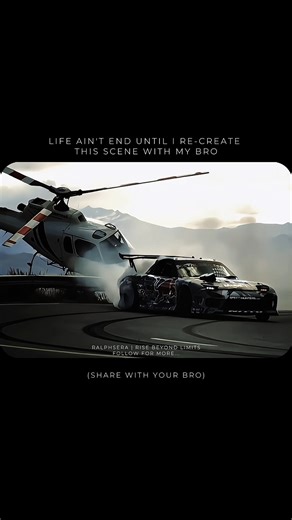 Ralph’s Era on Instagram: "Soon with one and only bro🔥💫 Follow @ralphs.era for daily millionaire mindset dose🏆🚀 Save it for the day you and bro perform this 🤝🔥 Kindly DM for credits/removals . . . [redbull stunt goals, helicopter drift scene, extreme lifestyle goals, brotherhood bucket list, viral stunt recreation, adventure goals with friends, ralph's era, crazy life goals, adrenaline lifestyle, duo adventure dreams, helicopter car drift, extreme sports motivation, friendship adventure go