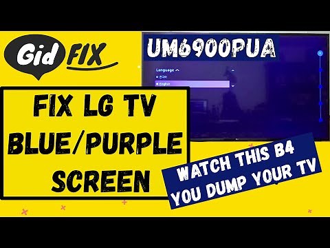 How To Fix LG TV Blue or Purple Tinted Screen. Guide on Backlight Replacement. UM6900PUA Series.