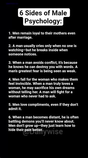 #MalePsychology#MenPsychology#UnderstandingMen#MensEmotions#MenFeelings#MaleMind#MensMentalHealth