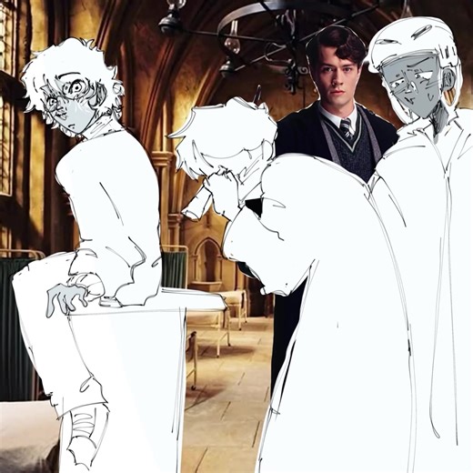 ac: @𝐫𝐨𝐬𝐞 ♛ :: dude icant draw tom for the life of me omf does this count as drarry idk but im gonna tag it HELLO. : #drarry #harrypotter #dracomalfoy #fyp #foryoupage tomriddle theodorenott blaisezabini uhhh slytherinboys slytherin art fanart