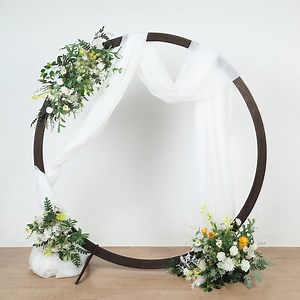 7.4ft Dark Brown Wood DIY Round Wedding Arch Backdrop Stand, Rustic Photo Backdrop Stand - Etsy