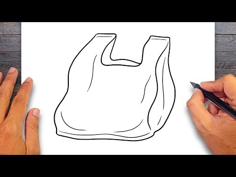 How to draw Plastic Bag - Plastic Bag Drawing Ideas