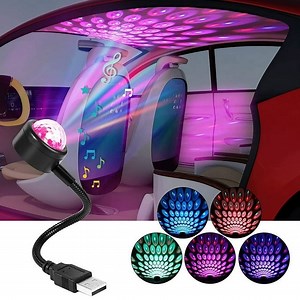 XUKEY USB Car Interior Roof LED Star Light Atmosphere Starry Sky Night Projector Lamp