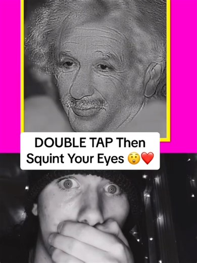 👀 Squint your eyes to see the magic ❤️ #illusion #opticalillusion #fyp